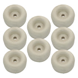 Cargo Trailer Ramp Door Replacement White Rubber Bumper 2.5" Round
