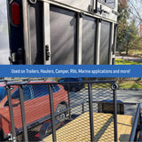 Cargo Trailer Ramp Door Replacement White Rubber Bumper 2.5" Round