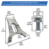 SBC BBC Distributor Hold Down Clamp for Chevy Small Big Block - V6, V8, 350, 327, 283, 383, 307, 305, 400, 454, 5.7L, 4.3L, HEI, 1955-Current