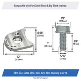 SBF BBF Distributor Hold Down Clamp for Ford Small Big Block - 289, 302, 351W, 351C, 400, 429, 460, Mustang 5.0L (NOT FE)