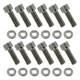 Kit de pernos de tapa de válvula de acero inoxidable SBF para Ford Small Block - 260, 289, 302, 351W, 5.0L 