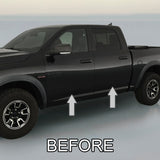 2009-2017 Dodge Ram Chrome Side Door Rocker Panel Trim Molding - Automotive Authority