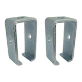 Channel Trolley Track Hanger Bracket for All 1-5/8" Strut Channel - Intermediate Support, Heavy Duty, Electro-Galvanized