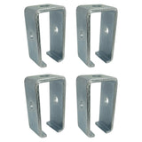 Channel Trolley Track Hanger Bracket for All 1-5/8" Strut Channel - Intermediate Support, Heavy Duty, Electro-Galvanized