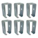 Channel Trolley Track Hanger Bracket for All 1-5/8" Strut Channel - Intermediate Support, Heavy Duty, Electro-Galvanized