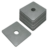 Placa de arandela cuadrada de 3", placa de soporte de canal de puntal - Servicio pesado, acero galvanizado 