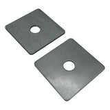 Placa de arandela cuadrada de 3", placa de soporte de canal de puntal - Servicio pesado, acero galvanizado 