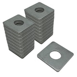 1-5/8" Square Washer Plate, Strut Channel Bearing Plate - Heavy Duty, Zinc Plated Steel