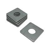 1-5/8" Square Washer Plate, Strut Channel Bearing Plate - Heavy Duty, Zinc Plated Steel