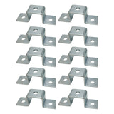 5 Hole, U Shaped Connector Bracket for All 1-5/8" Strut Channel - Heavy Duty, Electro-Galvanized
