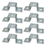 5 Hole, U Shaped Connector Bracket for All 1-5/8" Strut Channel - Heavy Duty, Electro-Galvanized