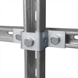 5 Hole, U Shaped Connector Bracket for All 1-5/8" Strut Channel - Heavy Duty, Electro-Galvanized