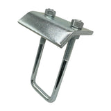 Strut to Beam Clamp with Square U-Bolt and Nuts, 2-7/16" - 3-1/4" Channel