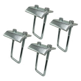 Strut to Beam Clamp with Square U-Bolt and Nuts, 2-7/16" - 3-1/4" Channel