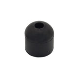 Screw On Black Rubber Bumpers for Shed Doors, Sliding Door & Cabinets - 1" x 1"