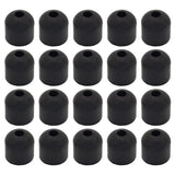 Screw On Black Rubber Bumpers for Shed Doors, Sliding Door & Cabinets - 1" x 1"