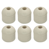 Screw On White Rubber Bumpers for Shed Doors, Sliding Door & Cabinets - 1" x 1"
