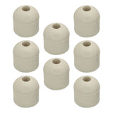Screw On White Rubber Bumpers for Shed Doors, Sliding Door & Cabinets - 1" x 1"