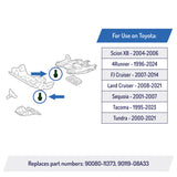 Skid Plate Bolts for Many Toyota Models - Stainless Steel, 10 mm Head - 90080-11373