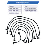 Spark Plug Wire Set for Volvo Penta 3.8L, 4.3L V6 - 503750, 84-813720A11, 18-8801-1