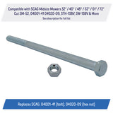 Spindle Blade Bolt & Hex Nut 5/8-11x9-1/2 for SCAG Midsize Mower 04001-41, 04020-09