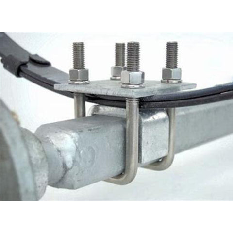 thumbnail image 2 of 6 Pcs Square U Bolts - Zinc Plated 3/8" X 3-5/8" X 4" Carbon Steel Hardware For Trailers & Wood 2 of 13