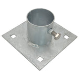 Stationary Dock Base Plate 5" x 5" - Heavy-Duty Galvanized Steel