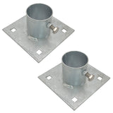 Stationary Dock Base Plate 5" x 5" - Heavy-Duty Galvanized Steel