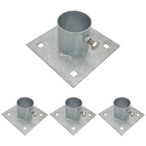 Stationary Dock Base Plate 5" x 5" - Heavy-Duty Galvanized Steel