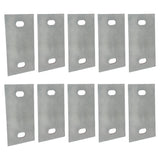 Stationary Dock Washer Plate, 5" x 2-1/2" - Heavy-Duty Galvanized Steel
