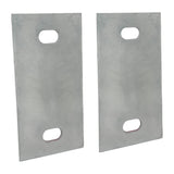 Stationary Dock Washer Plate, 5" x 2-1/2" - Heavy-Duty Galvanized Steel
