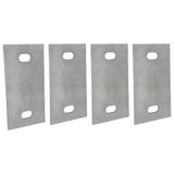 Stationary Dock Washer Plate, 5" x 2-1/2" - Heavy-Duty Galvanized Steel