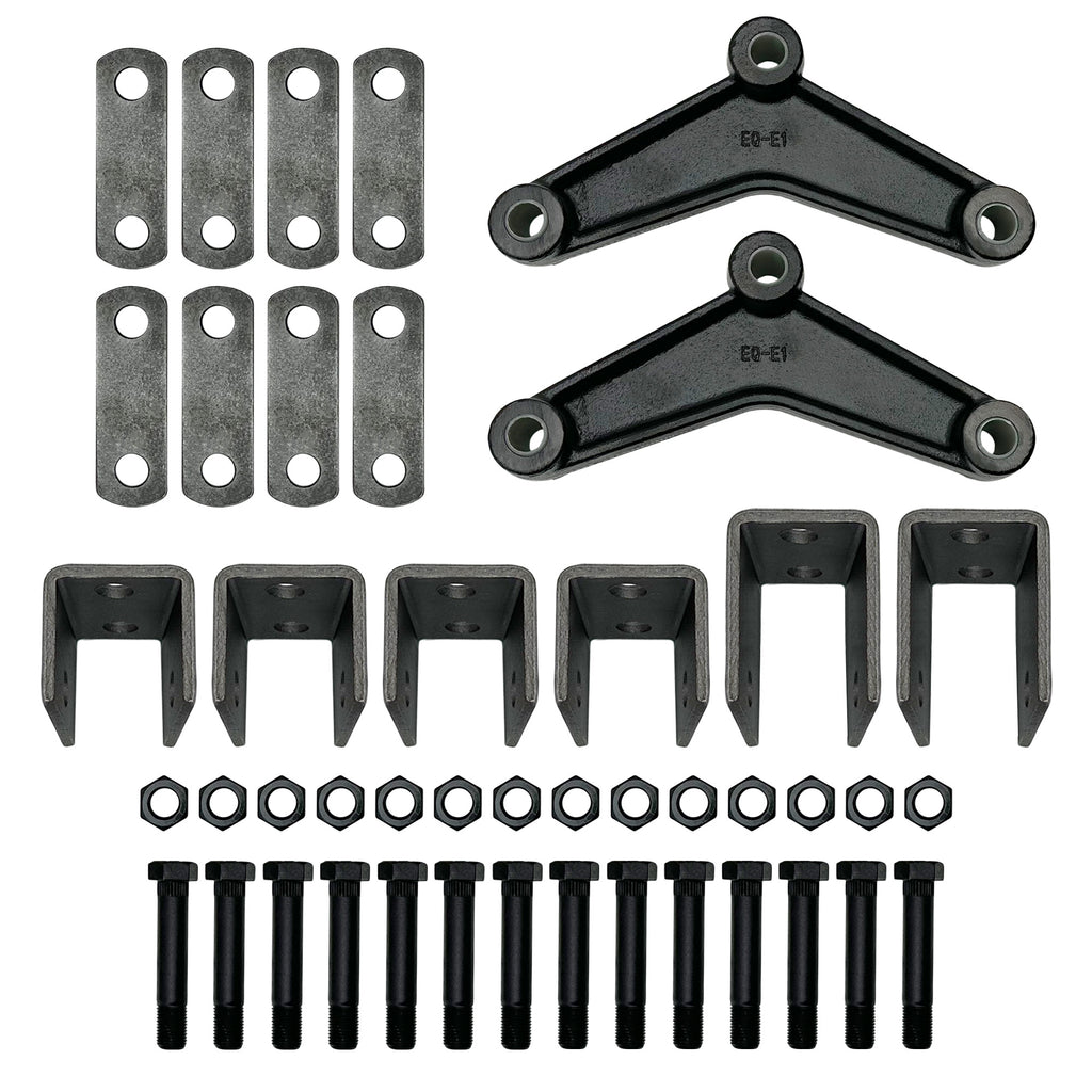 Tandem Axle Trailer Double Eye Leaf Spring Suspension Hanger Kit 2,0 Automotive Authority