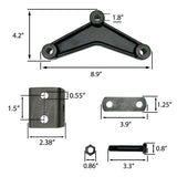 Tandem Axle Trailer Double Eye Leaf Spring Suspension Hanger Kit - 2,000-7,000 lbs
