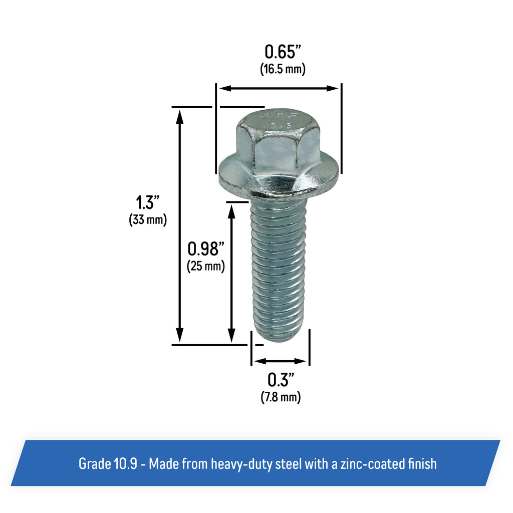 Timing Chain Cover Hex Flange Bolts for LS/LT Engines - LS1, LS2, LS3 ...