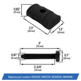 Torsion Bar Key Adjustment Block Nuts with Bolts Compatible with Silverado, Suburban, Avalanche, Tahoe, Express, Sierra, Jimmy, Escalade - 11561233, 11612276