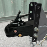 Trailer Coupler with 5-Position Adjustable Channel Bracket - 2-5/16" Ball - 15,000 lbs - Channel-Mount Coupler 