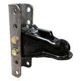 Trailer Coupler with 5-Position Adjustable Channel Bracket - 2" Ball - 8,000 lbs - Channel-Mount Coupler