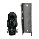 Trailer Coupler with 5-Position Adjustable Channel Bracket - 2" Ball - 8,000 lbs - Channel-Mount Coupler