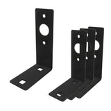 Trailer Light Mounting L Shaped Bracket, Black Powder Coated, Heavy Duty, 4.5 x 3 x 1.5 inch