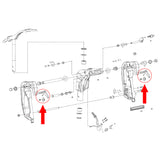 Transom Clamp Screw & Handle Assembly for Johnson Evinrude Outboard BRP/OMC - 0433675, 0388347