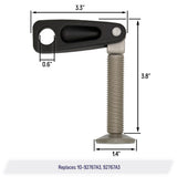 Transom Clamp Bracket Thumb Screw Kit Assembly 16mm for Mercury Outboard 6-25HP - 10-92767A3