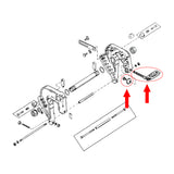 Transom Clamp Bracket Thumb Screw Kit Assembly 16mm for Mercury Outboard 6-25HP - 10-92767A3