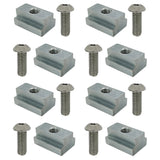 Truck Bed Deck Rail T Slot Nut Screw Kit Compatible with Toyota Tacoma & Tundra - 8 Pack