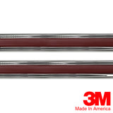Vintage Style 5/8" Autumn Maple & Chrome Side Body Trim Molding - Formed Pointed Ends - Automotive Authority