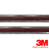 Vintage Style 5/8" Maroon & Chrome Side Body Trim Molding - Automotive Authority