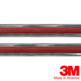 Vintage Style 5/8" Red & Chrome Side Body Trim Molding - Automotive Authority