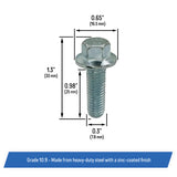 Valley Pan Cover Flange Bolts Replacement for LS Engines 1999-2014, Gen III & IV - LS1, LS2, LS3, LSX, LQ4, LR4 (11 Pack)