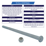 Wheel Axle Bolt Set 1/2-13 x 9-1/2" for SCAG Turf Tiger Cubs - 04001-167, 04021-07
