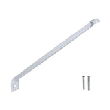 White Wire Shelving Support Bracket for 12" & 16" Deep Shelves with Anchors & Screws, Replacement for ClosetMaid
